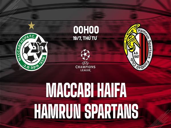 Tip bóng đá Maccabi Haifa vs Hamrun Spartans
