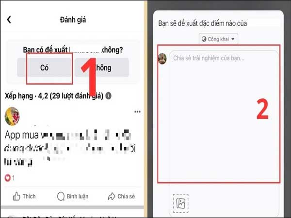 Cách đánh giá page trên Facebook bằng điện thoại