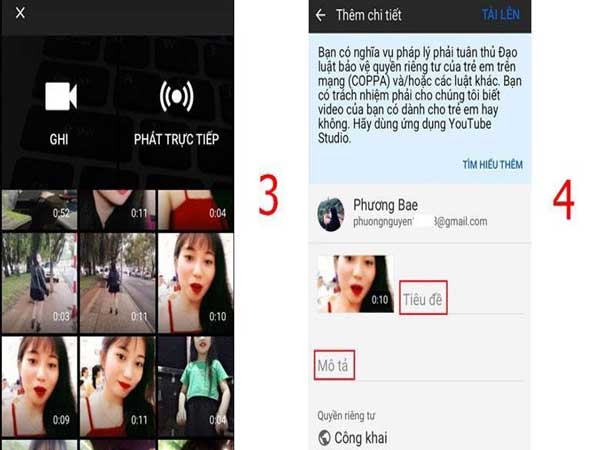 Cách tải video lên Youtube bằng điện thoại đơn giản 