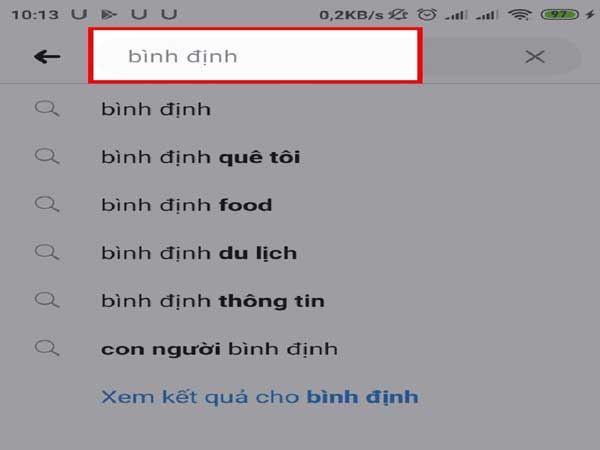 nhập tên Facebook, địa chỉ Email hoặc thậm chí là địa điểm vào thanh tìm kiếm