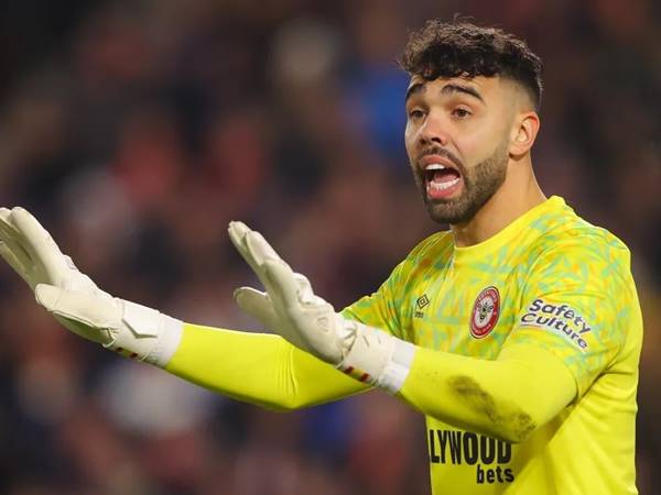 David Raya trong màu áo của Brentford